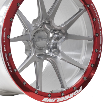 GS1R Beadlock Finished in Tinted Clear with Transparent Red Ring Closeup