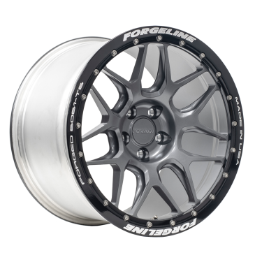 NW105 5-Lug Beadlock Finished in Satin Pearl Gray with Gloss Black Beadlock Ring