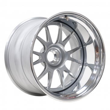TA3R rear finished with Hyper Sliver center and Polished outer
